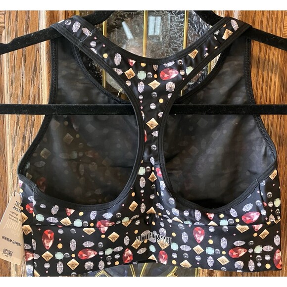 NWT Victoria’s Secret 7/8 Legging & Racerback Sport Bra M Gemstone Jewel - Picture 5 of 16